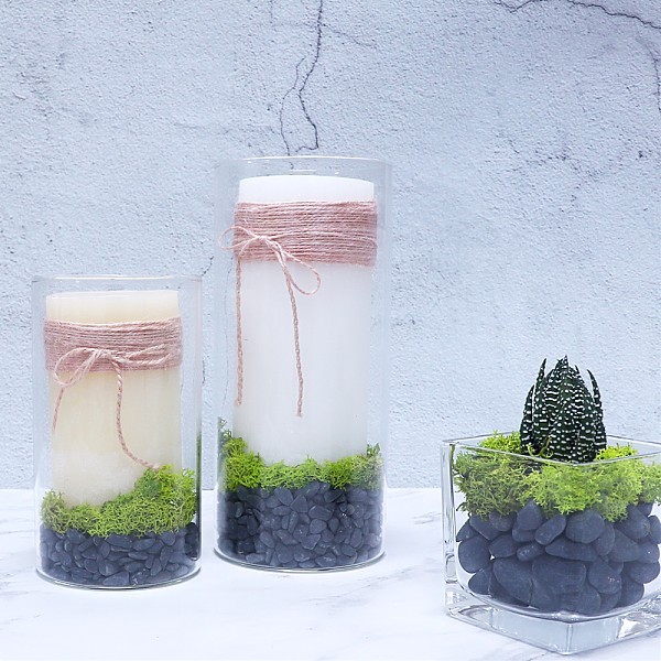 화분월드 천연 인테리어 정원 어항 장식 돌 흑자갈 7호 1.5kg