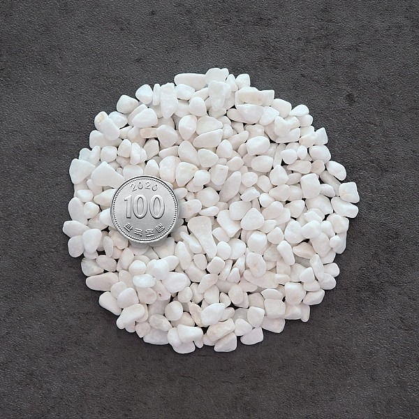 화분월드 정원 마당 인테리어 장식돌 백자갈 0호 15kg