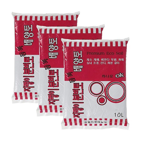 지렁이 분변토 듬뿍 배양토 10L 3개