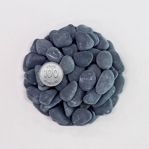 화분월드 정원 마당 인테리어 장식돌 흑자갈 3호 15kg