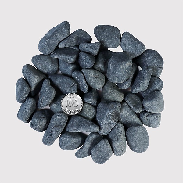 화분월드 정원 마당 인테리어 장식돌 흑자갈 5호 15kg