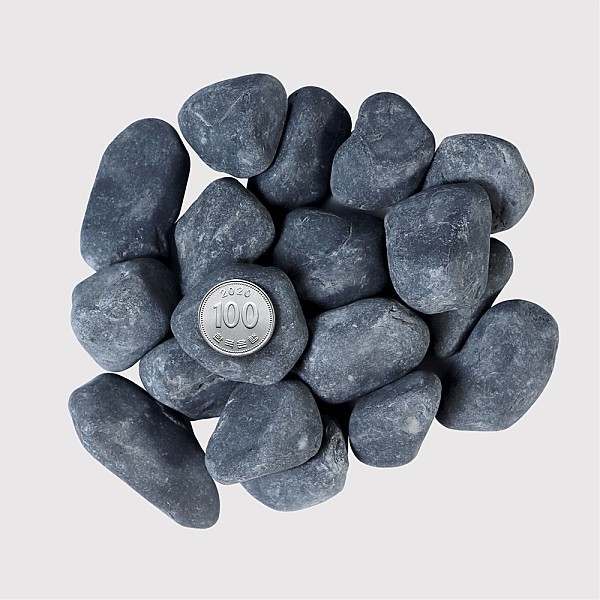 화분월드 정원 마당 인테리어 장식돌 흑자갈 7호 15kg